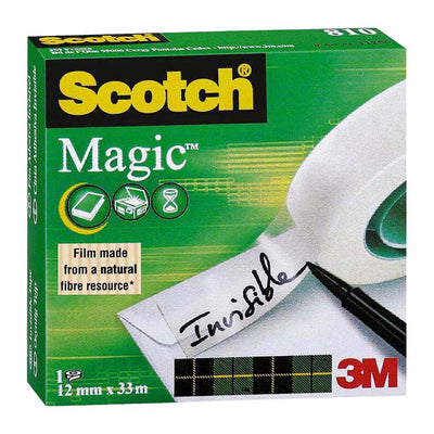 Quantore cinta adhesiva scotch magic 810 mate - 12mmx33m