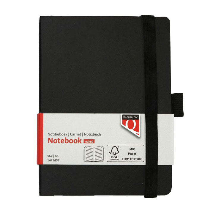 Quaderno Quantore a6 linea flex 192 pagine 80gr nero