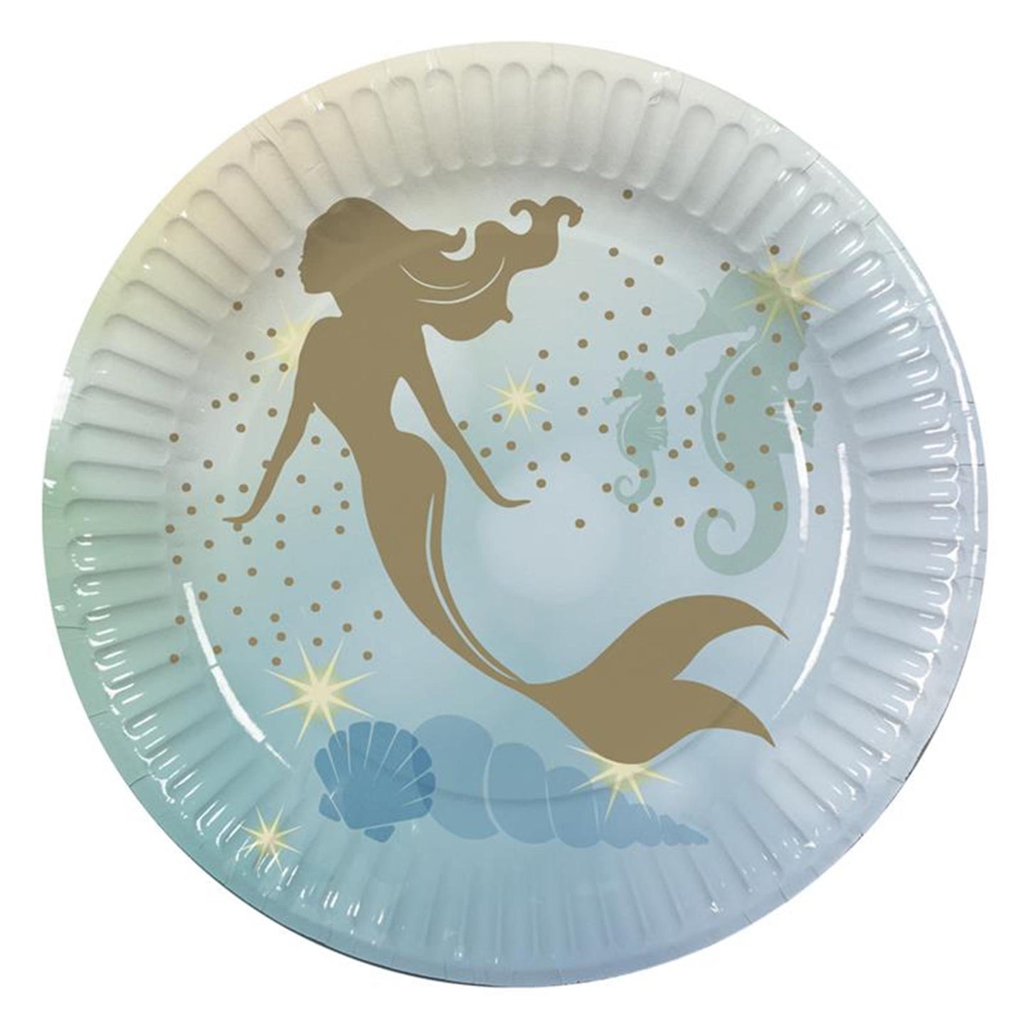 Boland piatti di carta sirena 10 pz. ø23cm