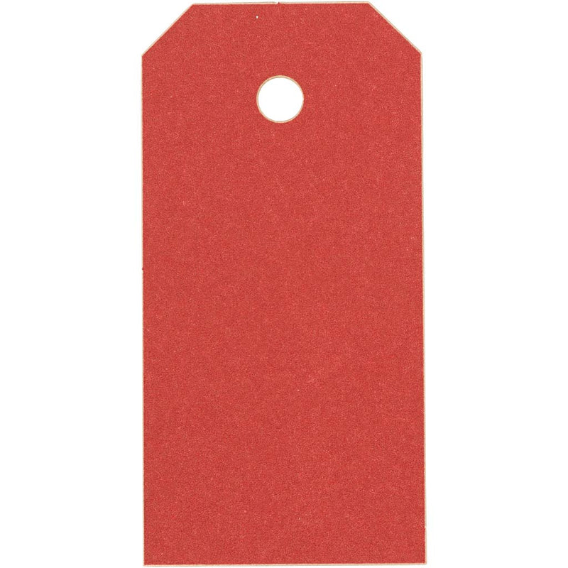 Etichette manila Creative Company, misura 4x8 cm, 250 g, rosso, 1000 pezzi 1 scatola