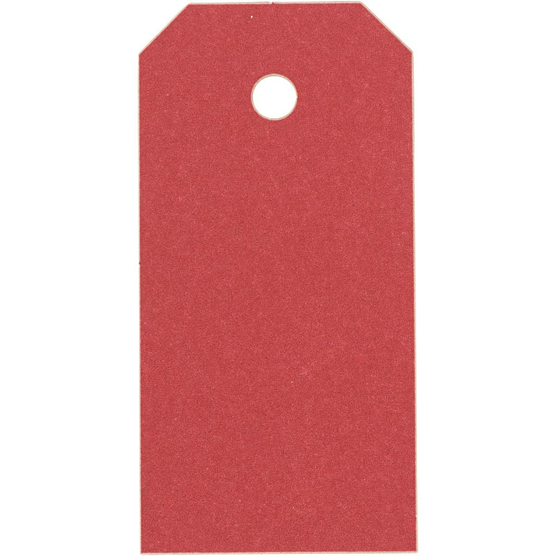 Etichette manila Creative Company, misura 4x8 cm, 250 g, rosso, 20 pezzi 1 scatola