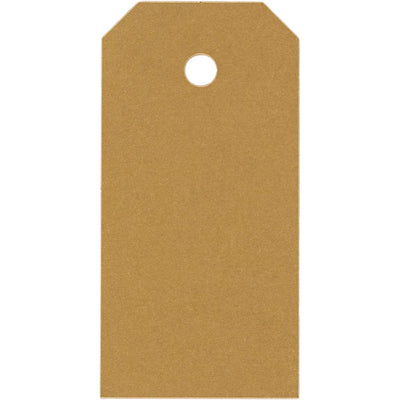 Etichette manila Creative Company, misura 4x8 cm, 250 gr, oro, 1000 pezzi 1 scatola