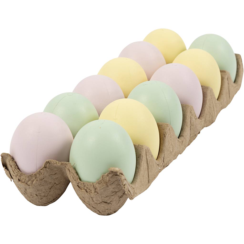 Huevos de plástico pastel, 12º.