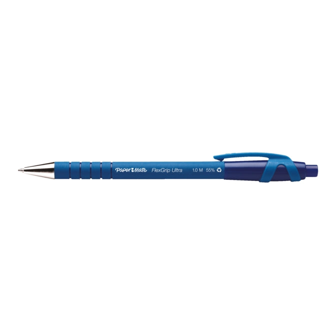 Bolígrafo Quantore papermate flexgrip ultra azul mediano