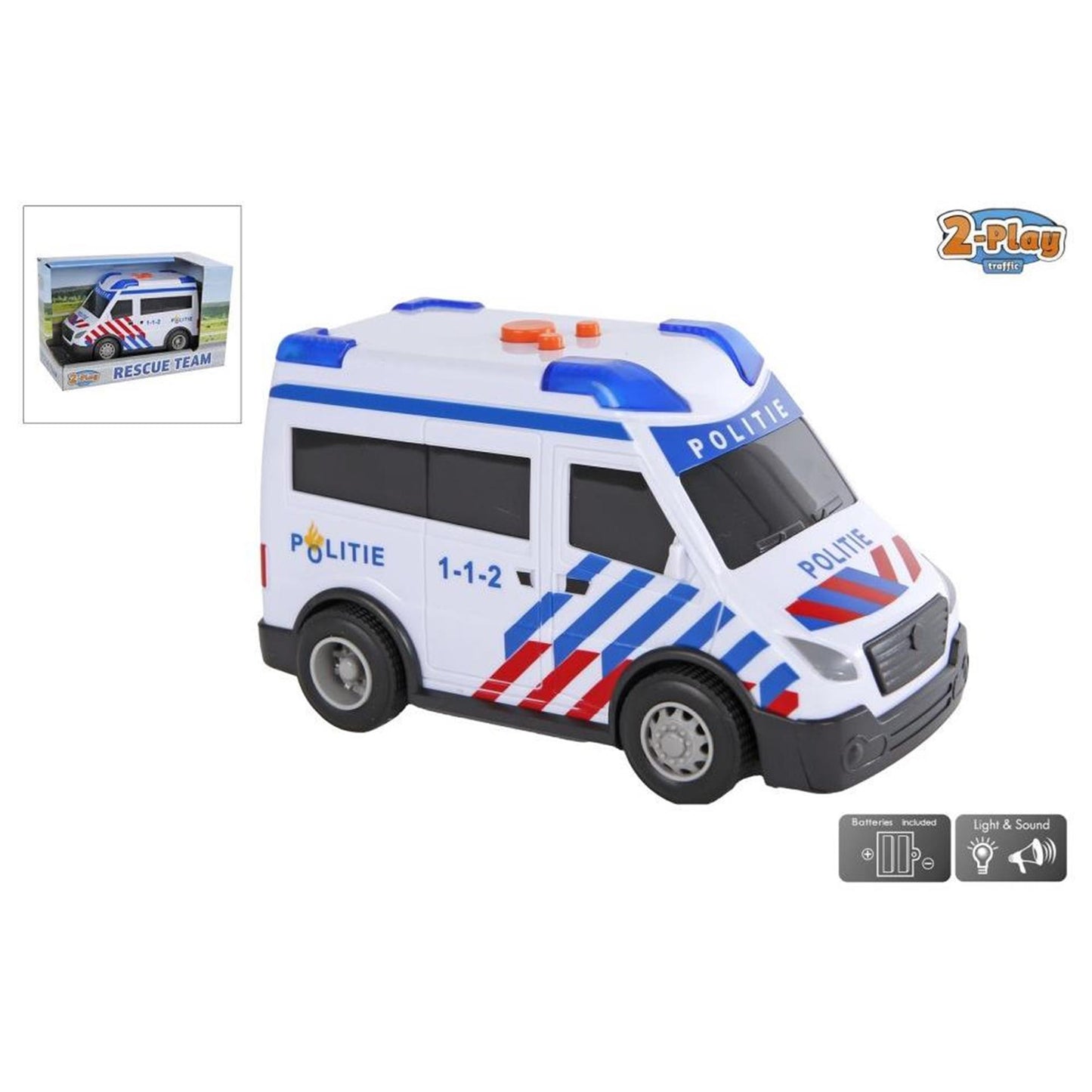 2-play Police Car NL Light Ruido