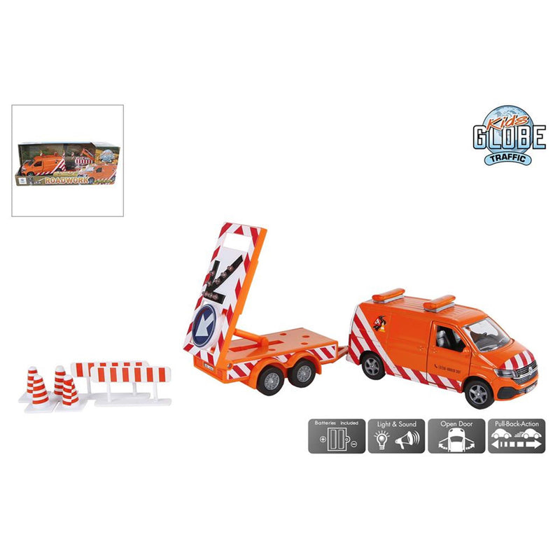 Kids Globe Globe VW Transporter con freccia e leggero fuscolo