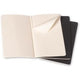 Notebook moleskine a quadri nero 3 pezzi