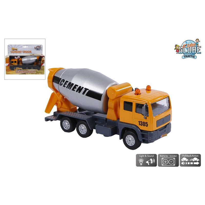 Kids globe betonmixer licht en geluid