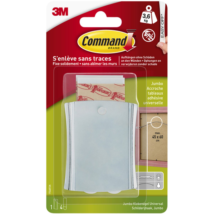 3m 1075972 - command schilderijhaak jumbo 1st | 12 stuks