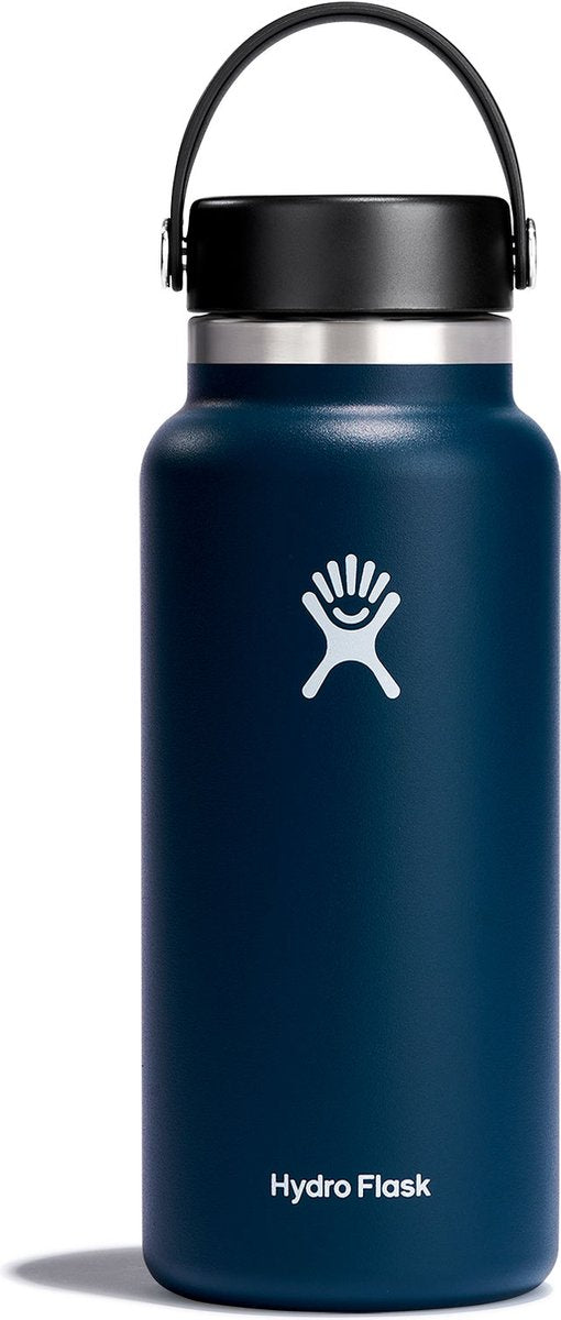 Borraccia Hydro flask a bocca larga con tappo flessibile (946 ml) - indaco