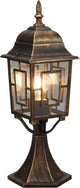 Trio volturno - iluminación de poste - óxido antiguo - excl. 1x e27 4w - iluminación exterior - ip23