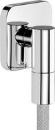 Hansgrohe fixfit fine q muuraansluitbocht zonder terugslagklep chroom