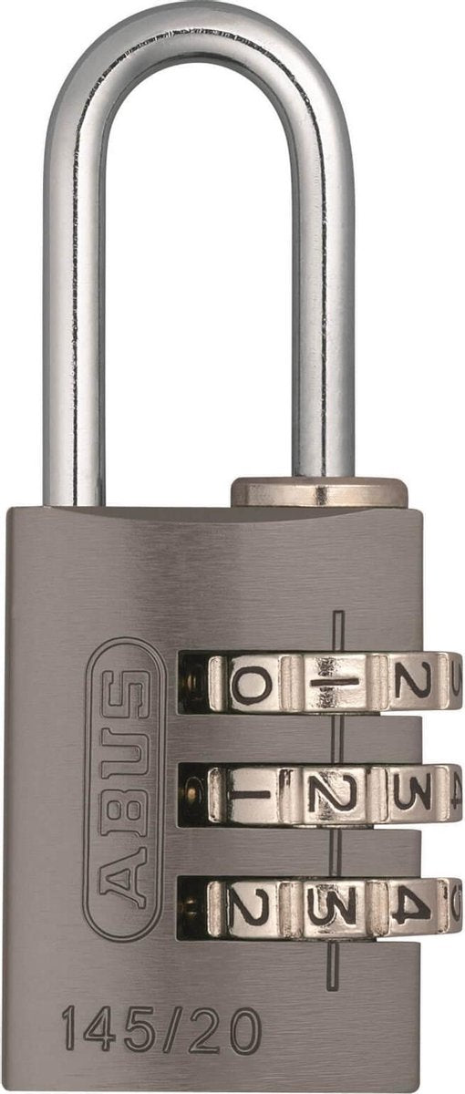 Número de abus candado 145 20 Titanio - Gris - 5 cm
