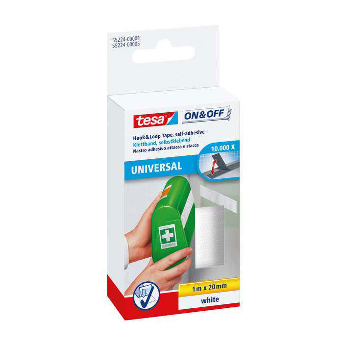 Quantore velcro tesa en blanco autoadhesivo blanco