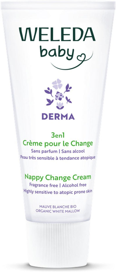 Weleda baby derma balsamo per glutei 3 in 1 - unguento per glutei - riduce il rossore ripristina la pelle irritata - protegge dall'umidità - Ingredienti naturali al 100% - 50 ml