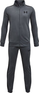Tuta da ginnastica da ragazzo Under Armour Ua Rival in maglia grigia - grigio pece - nera