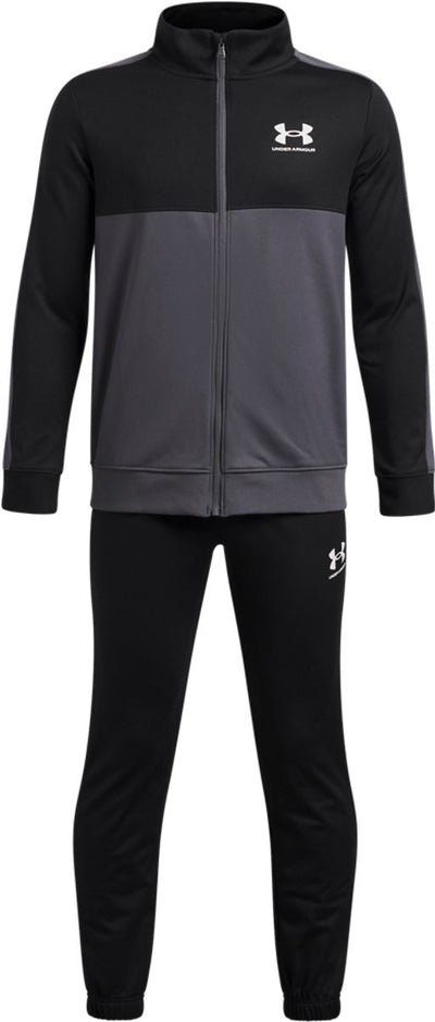 Tuta da ragazzo Under Armour UA Rival CB Knit Track Suit-BLK - Nera - Castle Rock - Bianca