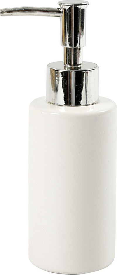 Pompa per sapone Creative Company, h: 16,5 cm, d 5,5 cm, 150 ml, bianco, 1 pezzo