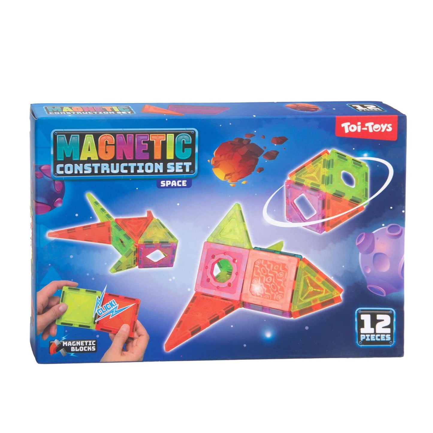 Toi-toys bouwset magneetpanelen 12-delig