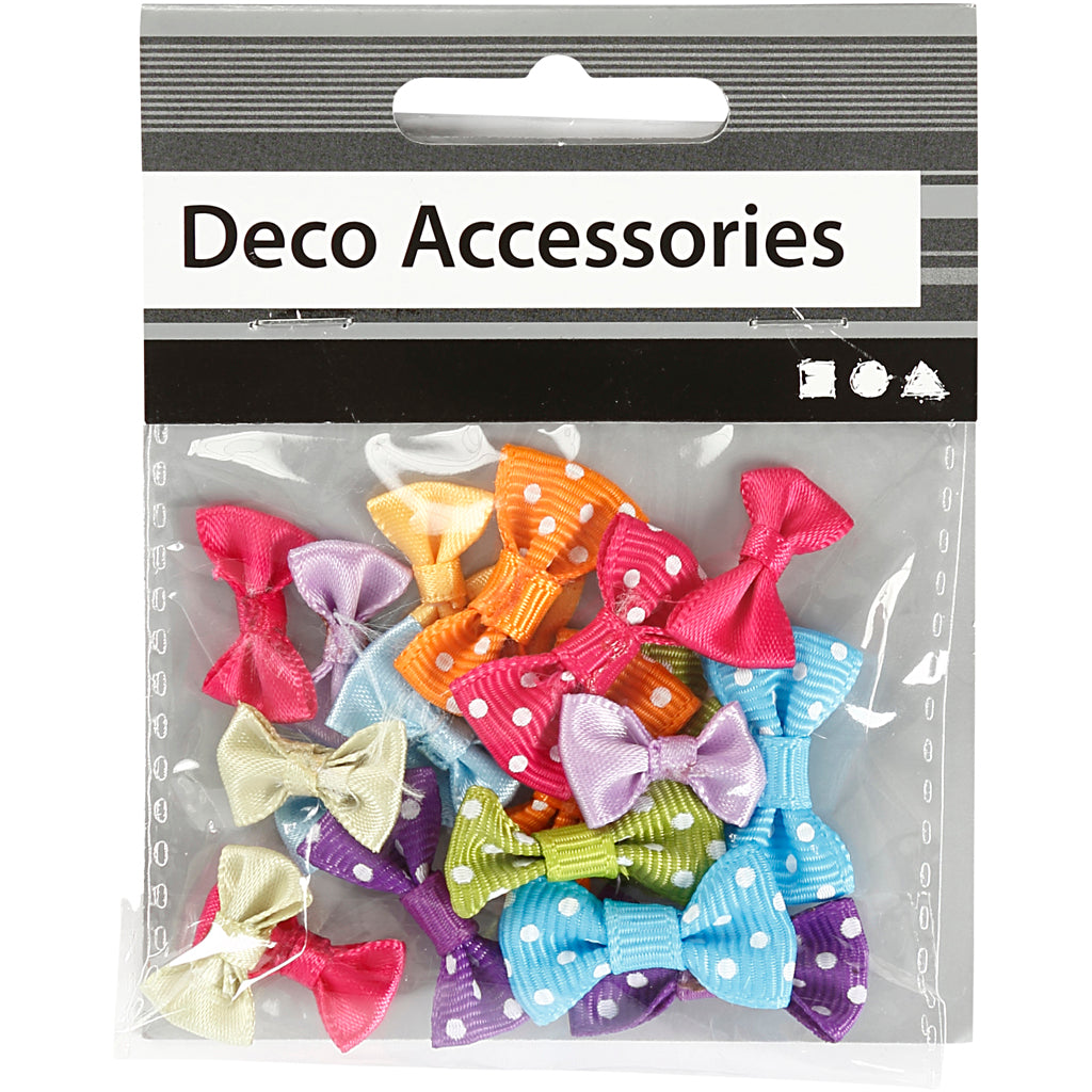 Creativ company bows, w: 20+25 mm, 20 pieces 1 box