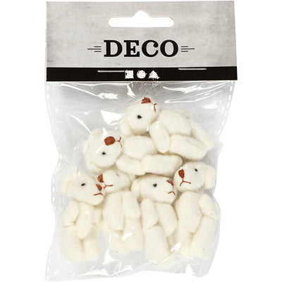 Mini ositos de Creativ Company, tamaño 4x2,5 cm, 6 piezas, 1 caja