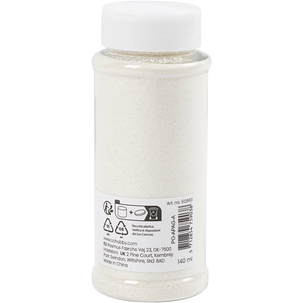 Creativ company bio sparkles, bianco, 140 ml 1 scatola