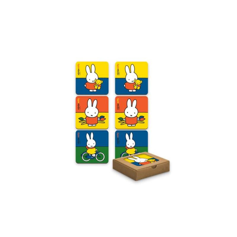 Sottobicchieri Miffy colori 6 pezzi