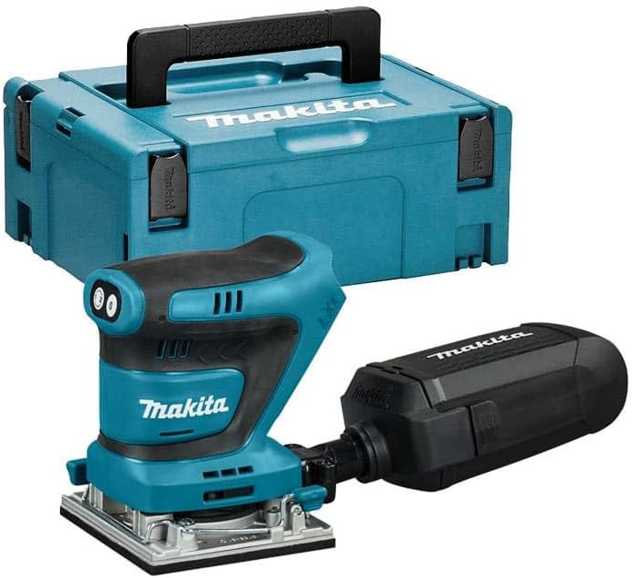 Levigatrice orbitale palmare a batteria Makita dbo482zj | 18v| senza batterie e caricabatterie | nella custodia m-box - dbo482zj