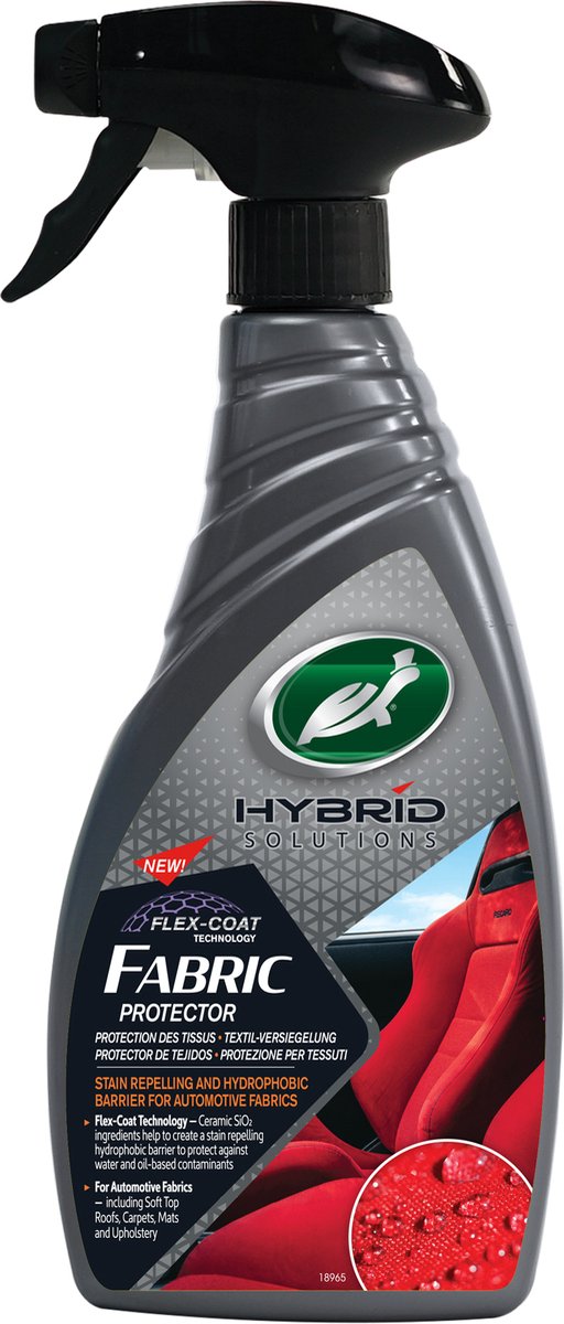 Protettore per tessuti Turtle Wax hs - protettore tessile - protegge dalla contaminazione a base di acqua e olio - per tutti i tetti decappottabili - anche per tappezzeria, moquette, zerbini - 500 ml