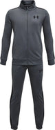 Tuta da ginnastica da ragazzo Under Armour Ua Rival in maglia grigia - grigio pece - nera