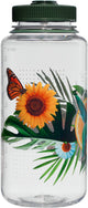 Nalgene - botella de boca ancha - botella para beber - botella de agua - 1000ml - colibrí cítrico - sustentar - libre de bpa