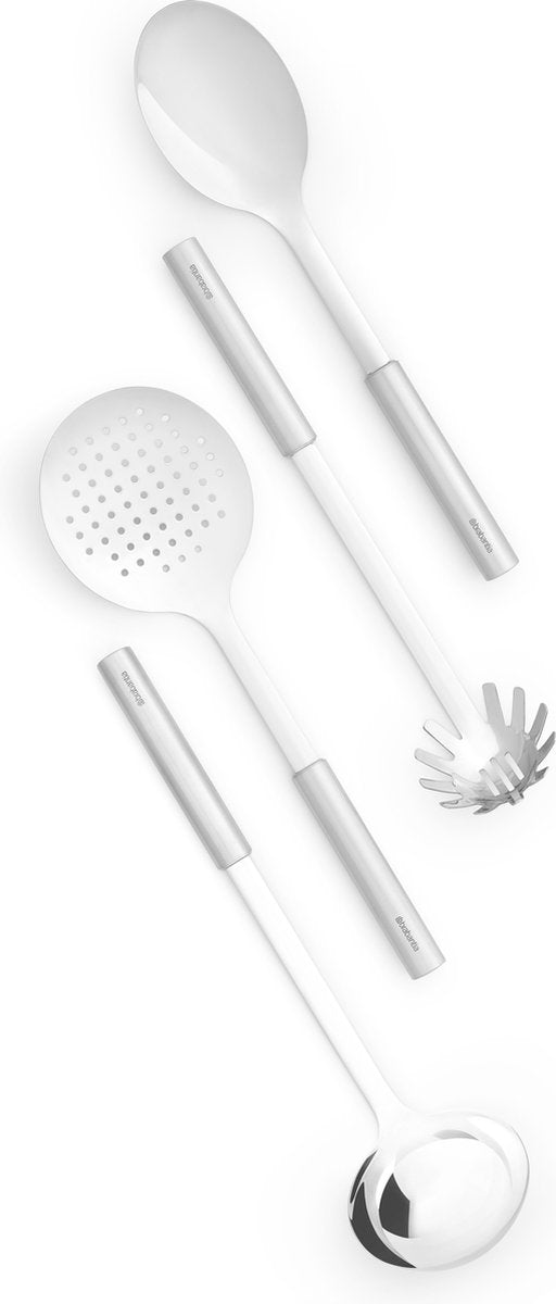 Set di stoviglie da cucina con profilo Brabantia - 4 pezzi - acciaio inossidabile