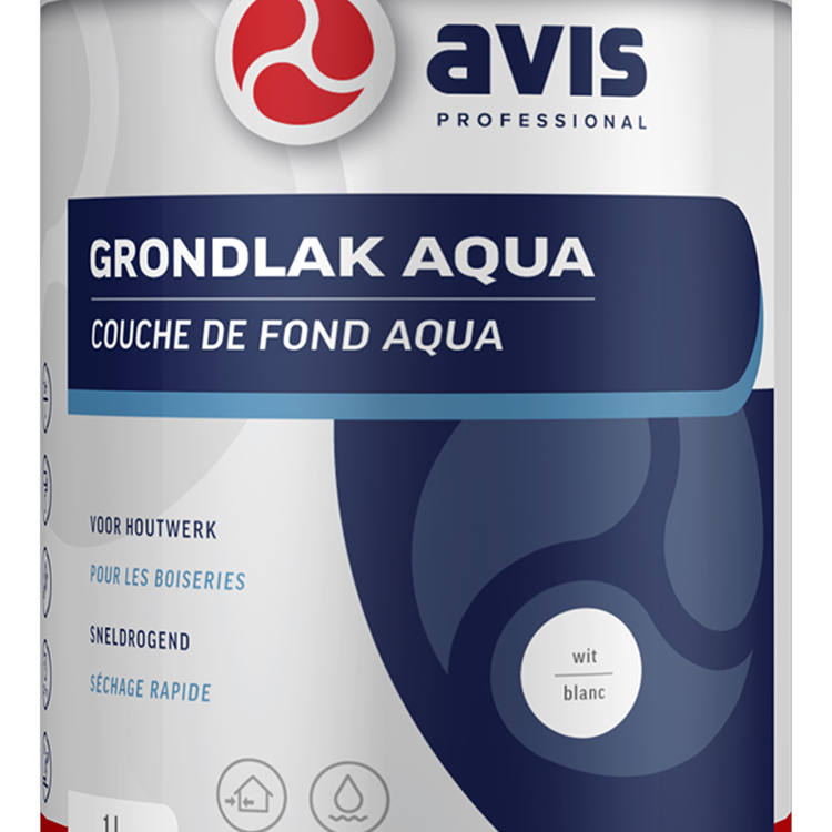 Avis professional 1074391 - avis grondlak aq. wit 1lt | 1 stuks