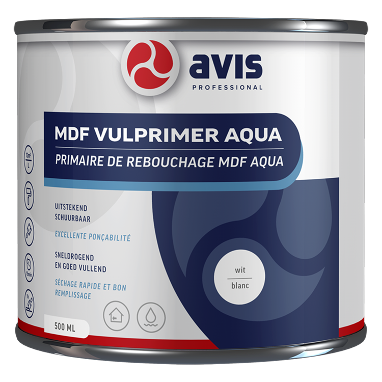 Avis professional 1074465 - avis mdf vulprim aq wit 500ml | 1 stuks