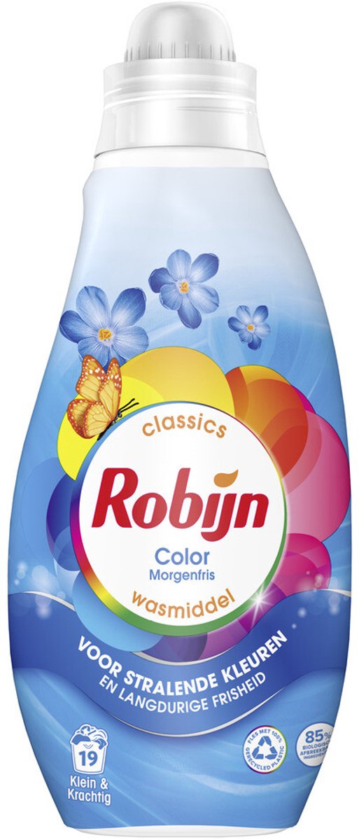 Robijn klein krachtig classics color morgenfris vloeibaar wasmiddel 19 wasbeurten