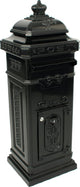 V-part - kolombrievenbus - cast aluminium powder coated - zwart - brievenbus
