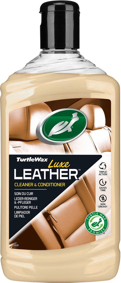Turtle Wax GL Luxury Leather - pulisce e protegge gli interni in pelle - ripristina la naturale elasticità - previene lo sbiadimento del colore, la disidratazione e le screpolature della pelle - pH bilanciato - 500ml