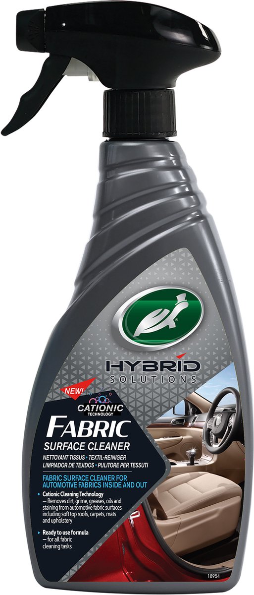Turtle Wax hs detergente per tessuti - detergente per capote in tessuto - rimuove facilmente sporco, grasso, olio e macchie - contro alghe, muschio, muffe e sporco stradale - su capote in mohair, tela e tessuti moderni - 500ml