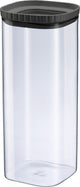 Westmark Tarro de cristal con tapa de silicona - Práctico tarro con tapa, ideal para guardar pasta, especias, té, dulces y mucho más, cuadrado, apilable - 2230 ml