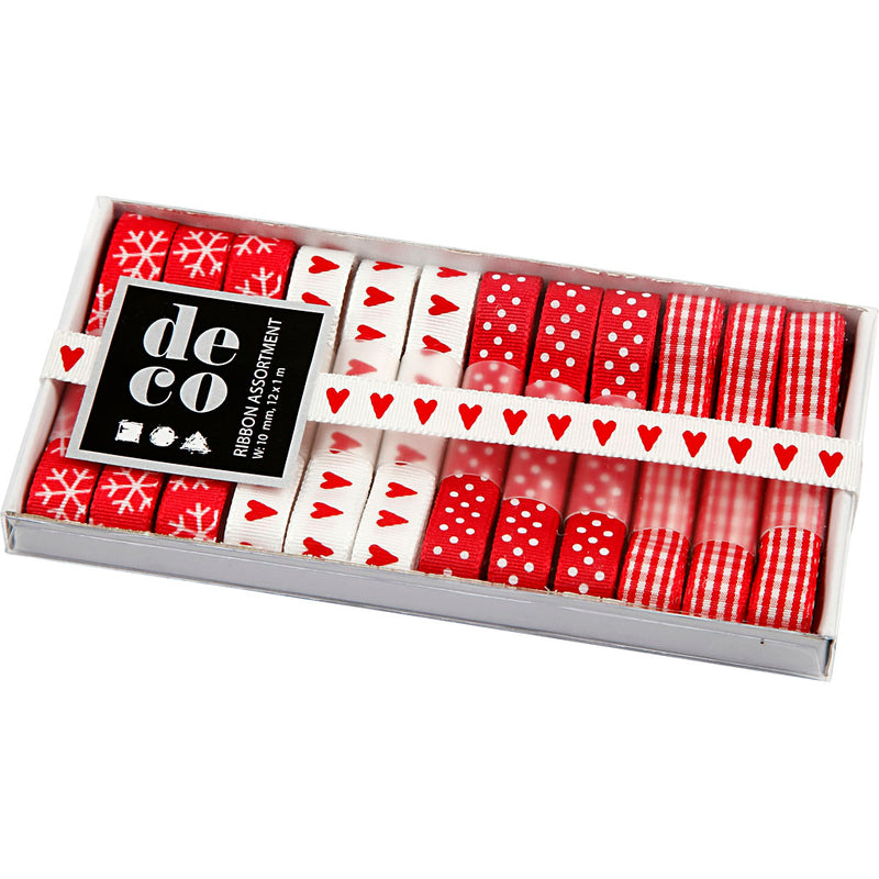 Creative Company Lint Collection Red White, 12st.