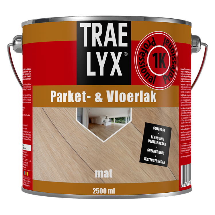 Trae-lyx 1074349 - tl parket- vloerlak mat 2,5 l | 1 stuks