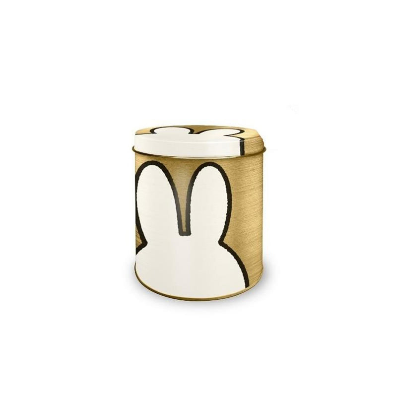 Scatola portaoggetti Miffy oro ø10xh11,5cm