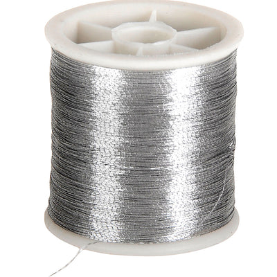 Hilo de coser Creativ Company, grosor 0,15 mm, plateado, 100 m 1 rollo