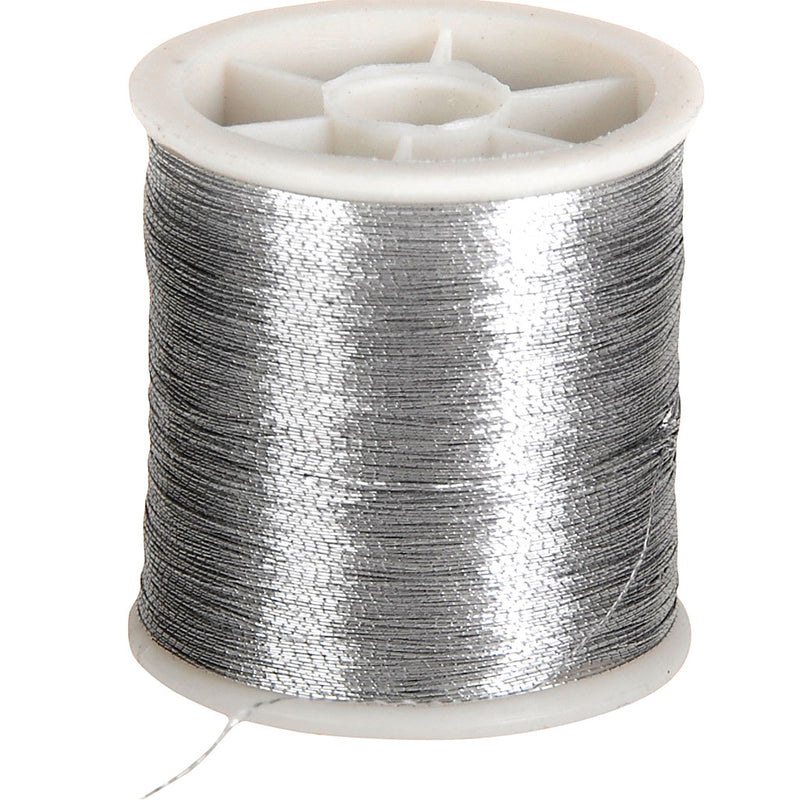 Filo da cucito Creative Company, spessore 0,15 mm, argento, 100 m 1 rotolo