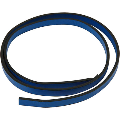 Correa Creativ Company de polipiel, ancho: 10 mm, grosor 3 mm, azul, 1 m 1 caja