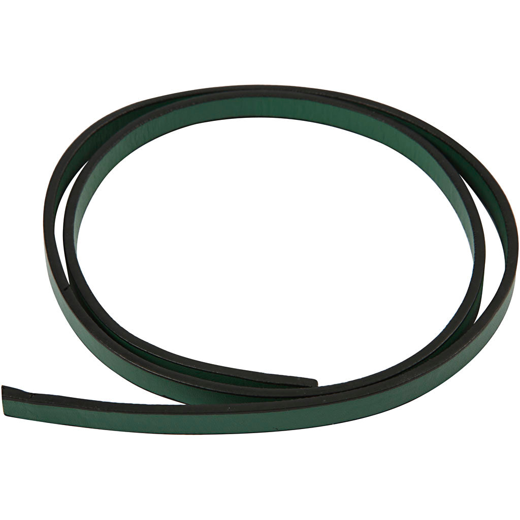 Correa Creativ Company de polipiel, ancho: 10 mm, grosor 3 mm, verde, 1 m 1 caja