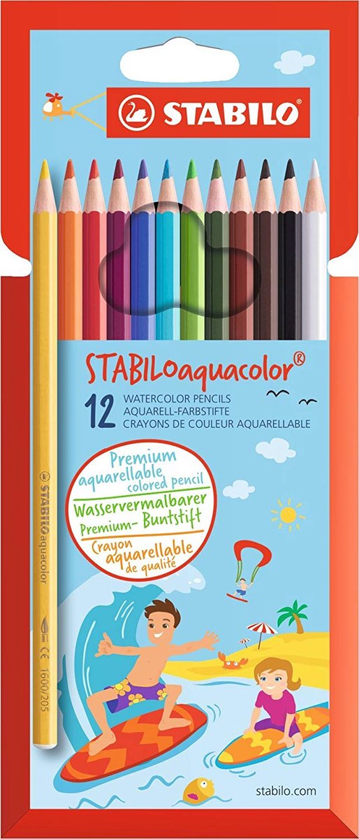 Astuccio Stabilo Aquacolor 12 pezzi