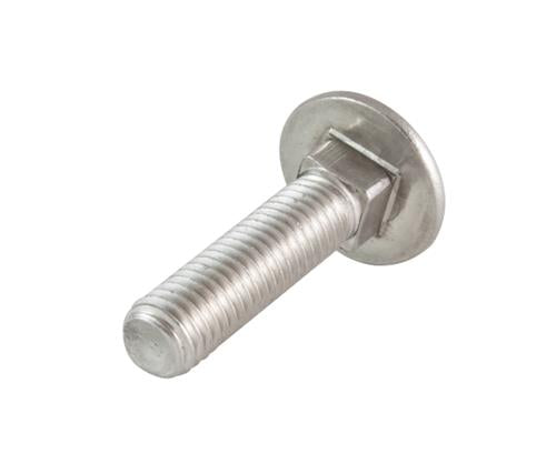 Bullone a testa tonda m10x25 d603 acciaio inox a2 | 100 pezzi
