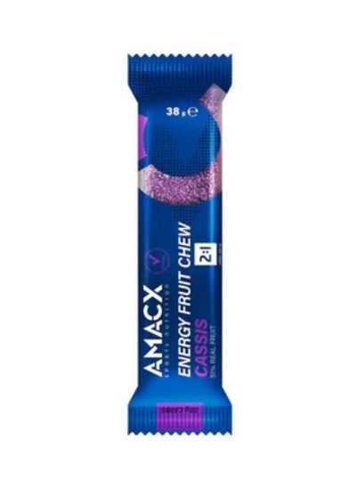 Amacx barretta energetica energetica masticabile alla frutta 12x38gr cassis