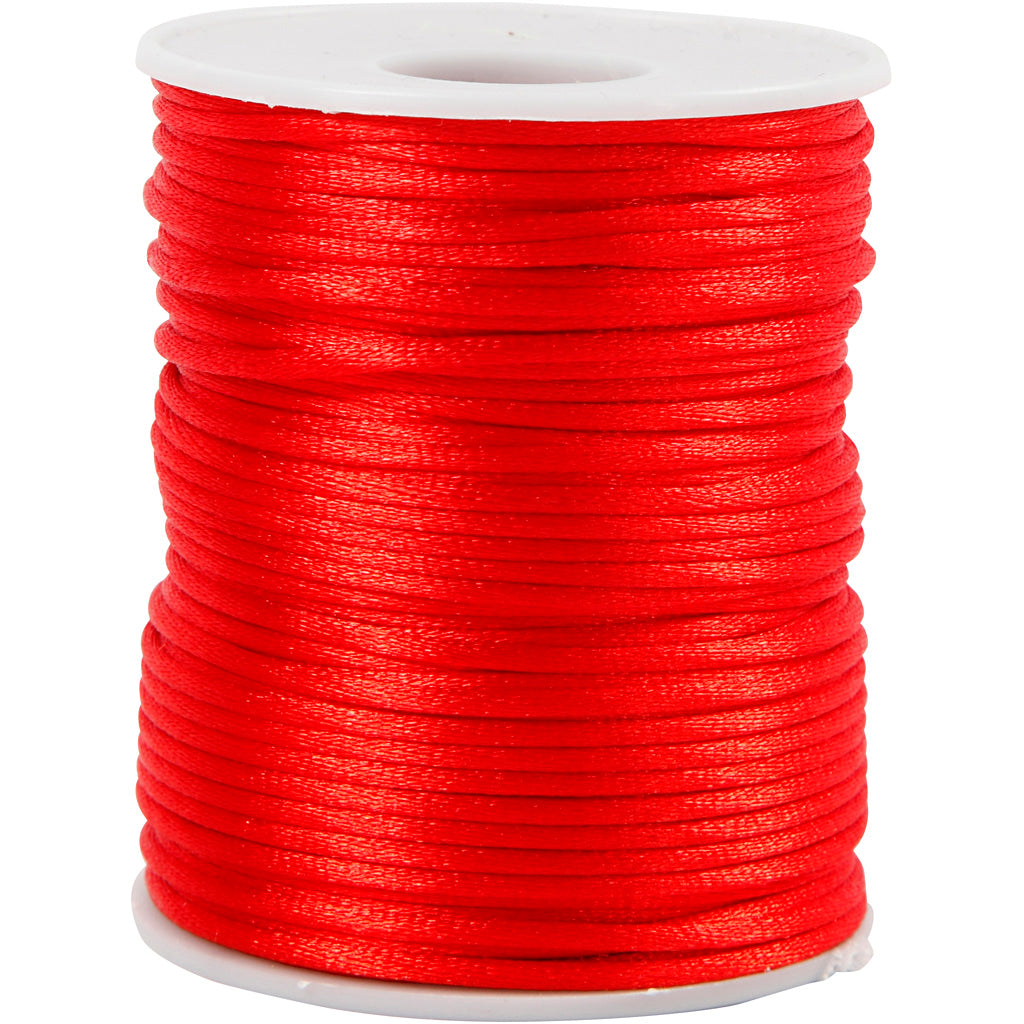Creative Company Satin Cord Red, 50m